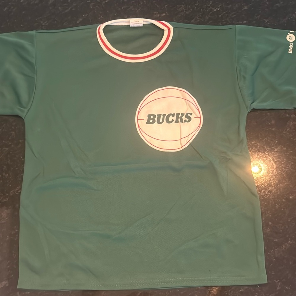 Milwaukee Bucks 50th Anniversary Promo shirt.
